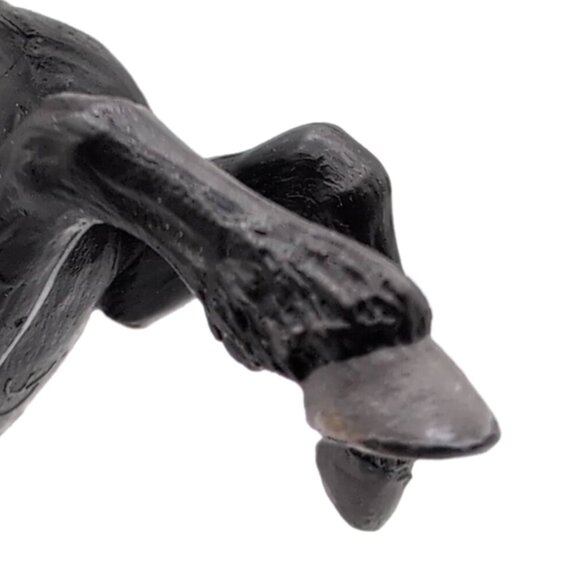 RARE Vtg Schleich Rearing Black Morgan Stallion Horse Figurine c.1997 5x4.5" VGC - Picture 10 of 10